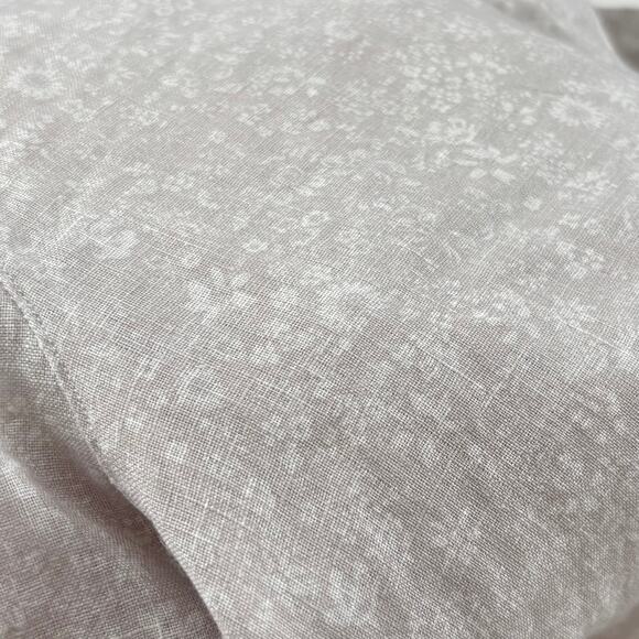 Frank & Eileen Linen Floral Eileen Button Down Shirt Small Neutral Lagenlook - Picture 7 of 12